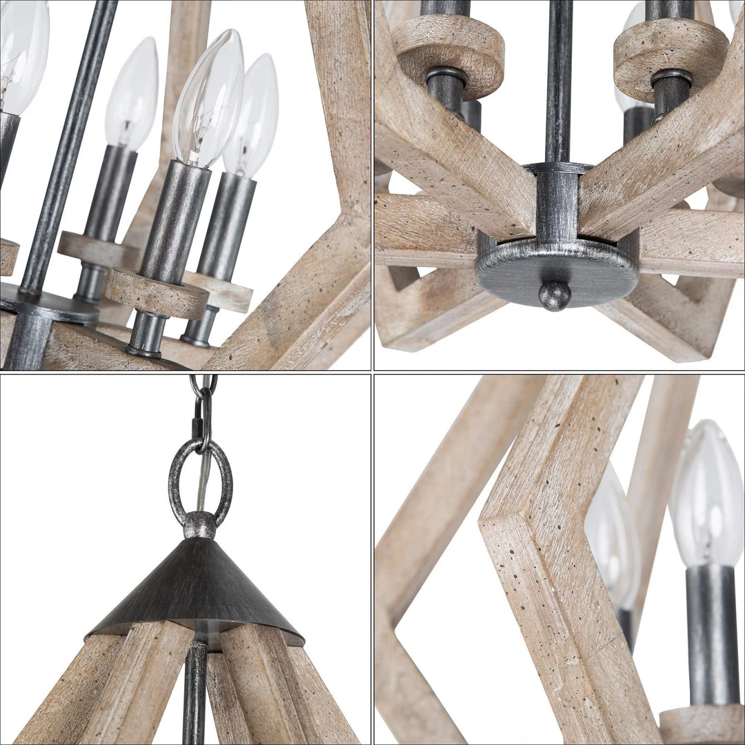 Uolfin LNC Diamond Wooden Farmhouse Chandeliers-Clearance Hot Sale 9 Uolfin LNC Diamond Wooden Farmhouse Chandeliers-Clearance Hot Sale