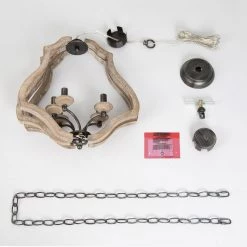 LNC Rustic Lantern Chandelier-Open Box Lighting