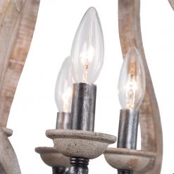 Uolfin LNC Rustic Lantern Chandelier-5 Lights Hot Sale