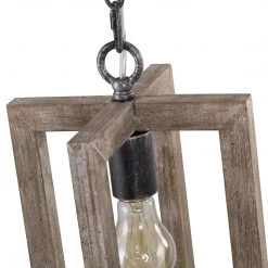 Uolfin Hot Sale LNC Rectangle Crossing Frames Farmhouse Pendant