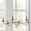 LNC Beaded Wood Chandelier-Open Box 2 LNC Beaded Wood Chandelier-Open Box