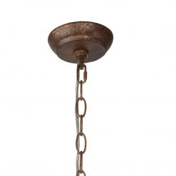 Uolfin LNC Rustic Beaded Wood Chandelier-6 Lights Lighting