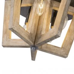 Lighting LNC Farmhouse Wooden Ceiling Light-Clearance