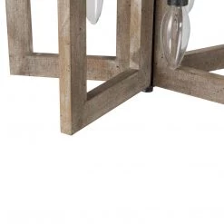 Uolfin LNC Rustic Wooden Chandelier - 5-light-Clearance Lighting