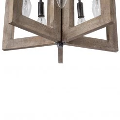 Uolfin LNC Rustic Wooden Chandelier - 5-light-Clearance Lighting
