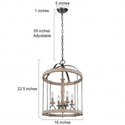 LNC Extra-large Cage Chandelier-Open Box