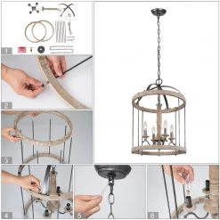 LNC Extra-large Cage Chandelier-Open Box 17 LNC Extra-large Cage Chandelier-Open Box