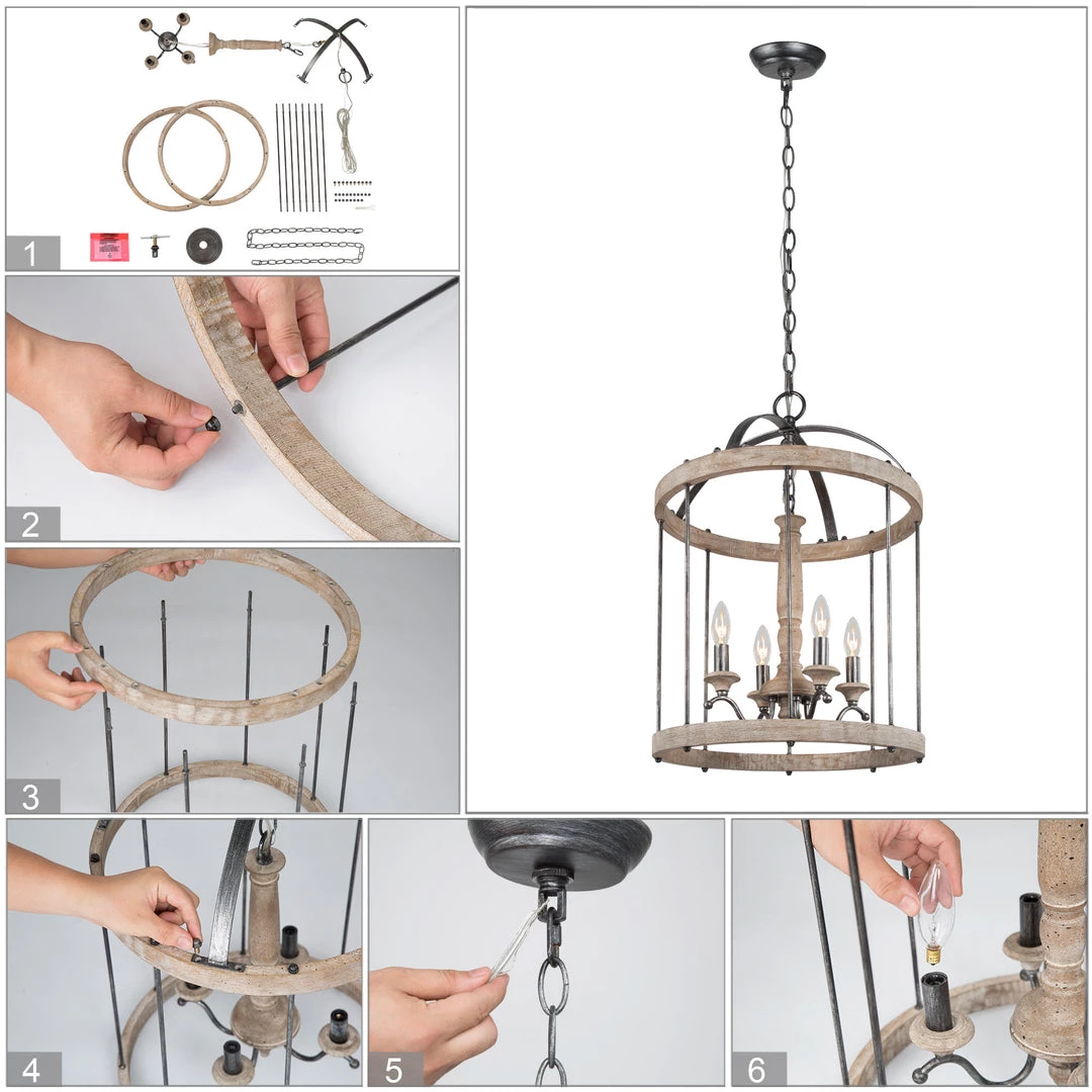 LNC Extra-large Cage Chandelier-Open Box 10 LNC Extra-large Cage Chandelier-Open Box