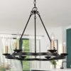 Modern Lighting LNC Iron Ring Chandelier-6 Lights