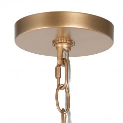 Modern Hot Sale LNC Iron Ring Gold Chandelier-6 Lights