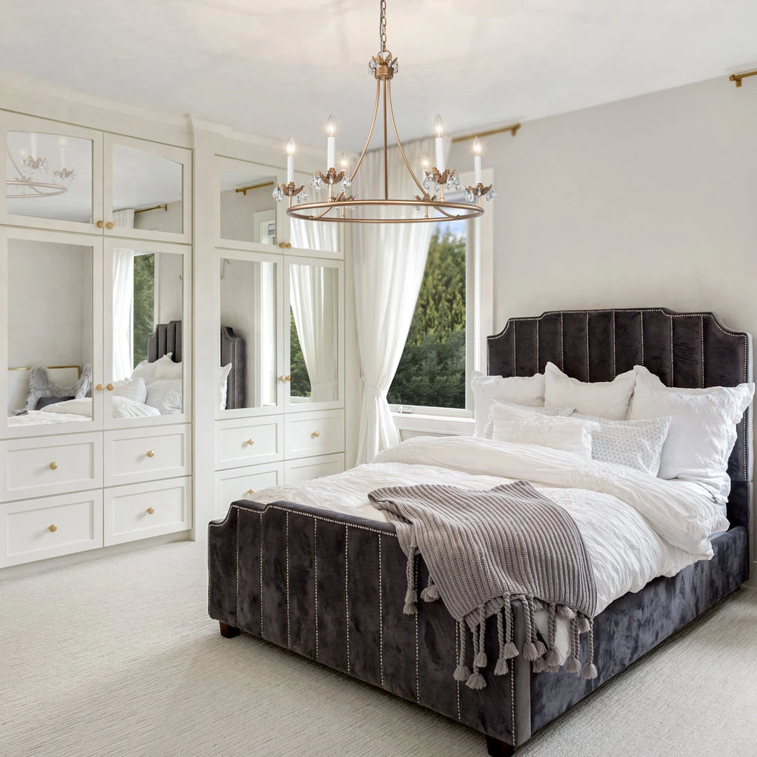 LNC Crystal Circular Modern Chandelier-6 Lights Hot Sale 9 LNC Crystal Circular Modern Chandelier-6 Lights Hot Sale