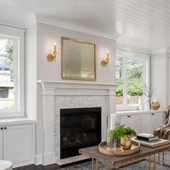 Modern LNC Pencil Arm Candle Sconce Lighting