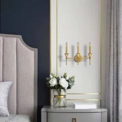 LNC Pencil Arm Candle Vanity - 3 Light-Clearance Lighting