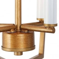 Modern Lighting LNC Geometric Lantern Chandelier- 4 Lights