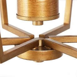 Modern Lighting LNC Geometric Lantern Chandelier- 4 Lights