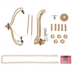 Modern LNC Rustic Black Chandelier-5 Lights