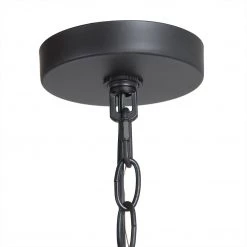 Modern LNC Rustic Black Chandelier-5 Lights