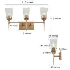 Modern Hot Sale LNC Tapered Spike Vanity Light - 3 Light