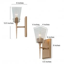 Uolfin Lighting LNC Seeded Glass Wall Sconce-Clearance