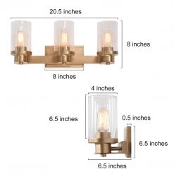 Lighting LNC Modern Urban Bath Vanity Light-Clearance