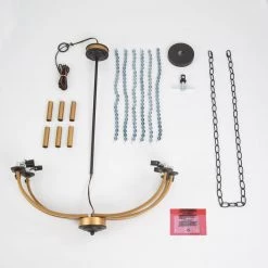 LNC Home- Modern Beads Chandelier - 6 Lights Open Box