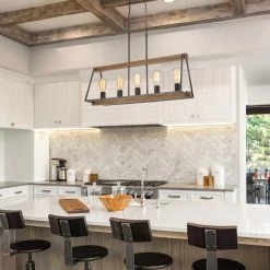 LNC Triangle Cage Island Chandelier 5 Lights Hot Sale