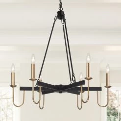 LNC- Sleekly Modern Chandelier 6 Lights