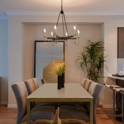 LNC- Sleekly Modern Chandelier 6 Lights