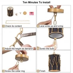 Modern LNC- Brass Cylindrical Pendant- 1 Light Lighting