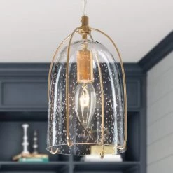 Modern Lighting LNC Gold Glass Jug Pendant