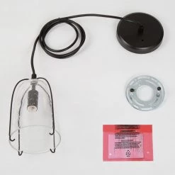 Modern Lighting LNC Black Glass Jug Lantern Pendant