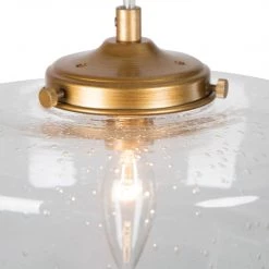 Modern LNC Seeded Glass Pendant