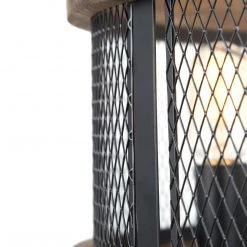 Uolfin LNC- Wooden Drum Shape Chandelier- 5 Lights Hot Sale