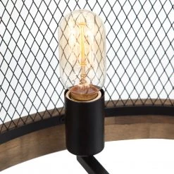 Uolfin LNC- Wooden Drum Shape Chandelier- 5 Lights Hot Sale