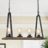 LNC Home- Modern Farmhouse And Industrial Linear Island Chandelier- 4 Lights-Clearance