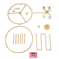 LNC- Modern Drum Shape Golden Chandelier - 4 Lights 19 LNC- Modern Drum Shape Golden Chandelier - 4 Lights