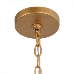 LNC- Modern Drum Shape Golden Chandelier - 4 Lights 13 LNC- Modern Drum Shape Golden Chandelier - 4 Lights