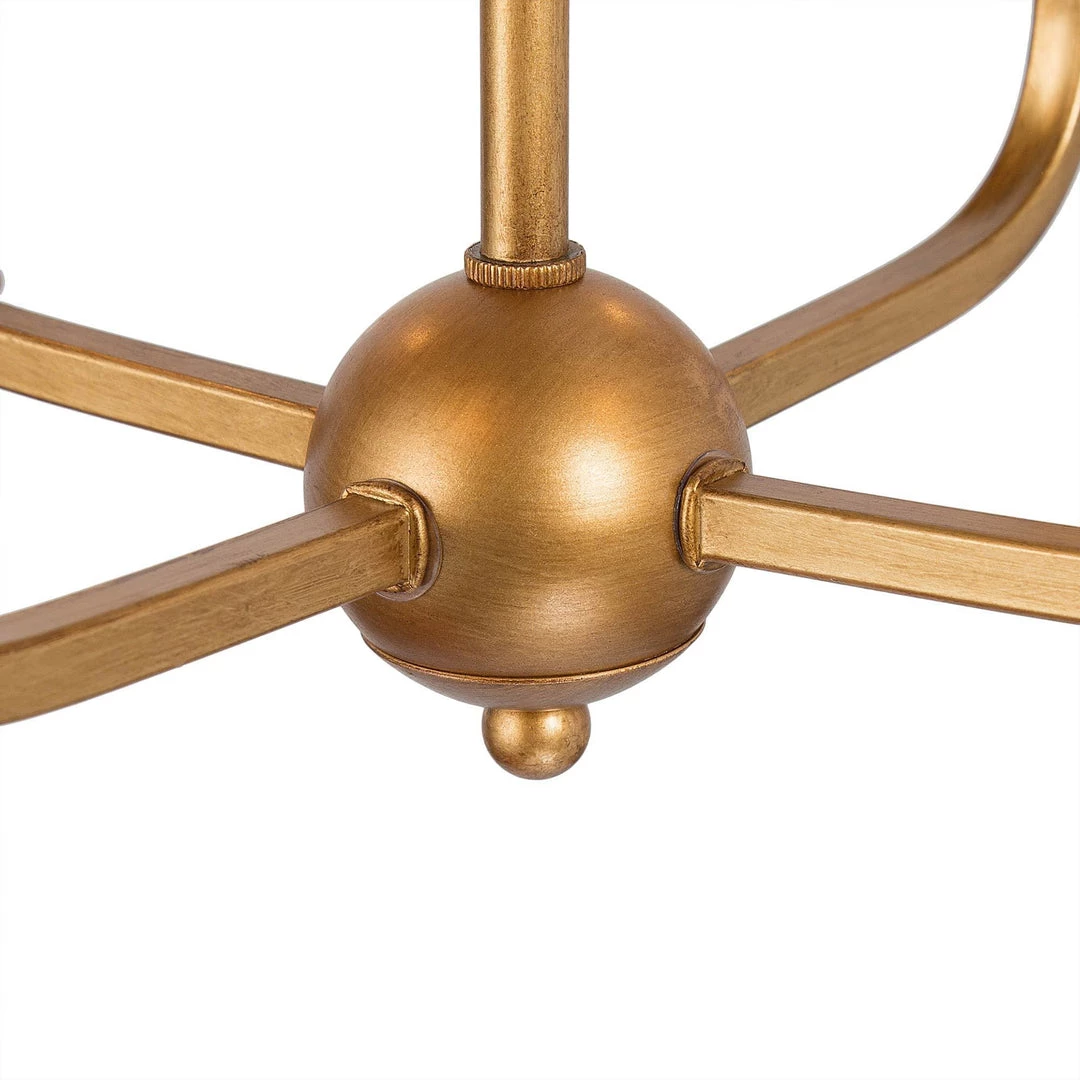 LNC- Modern Drum Shape Golden Chandelier - 4 Lights 9 LNC- Modern Drum Shape Golden Chandelier - 4 Lights