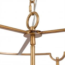 LNC- Modern Drum Shape Golden Chandelier - 4 Lights 16 LNC- Modern Drum Shape Golden Chandelier - 4 Lights