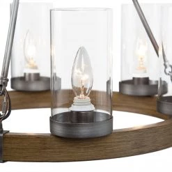 Hot Sale LNC- Wooden Wheel Chandelier - 6 Lights 20 Hot Sale LNC- Wooden Wheel Chandelier - 6 Lights