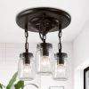 Uolfin LNC Mason Jar Flush Ceiling Light-Clearance Hot Sale