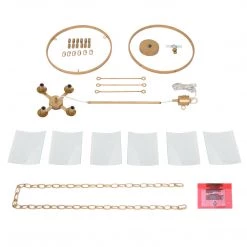 LNC- Modern Bubble Glass Drum Chandeliers-6 Lights