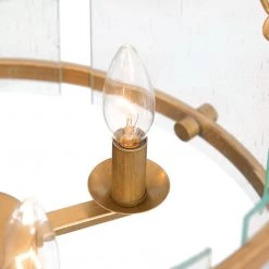 LNC- Modern Bubble Glass Drum Chandeliers-6 Lights