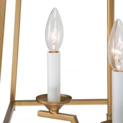 Modern LNC- Golden Bird Cage Chandelier- 3 Lights