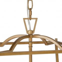 Modern LNC- Golden Bird Cage Chandelier- 3 Lights