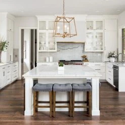 Modern LNC- Golden Bird Cage Chandelier- 3 Lights