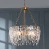 Modern LNC- Pouring Water Inspiration Crystal Chandelier - 4 Lights