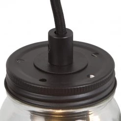 LNC Home- Mason Jar Simple Glass Pendant- 1 Light-Clearance Lighting 17 LNC Home- Mason Jar Simple Glass Pendant- 1 Light-Clearance Lighting