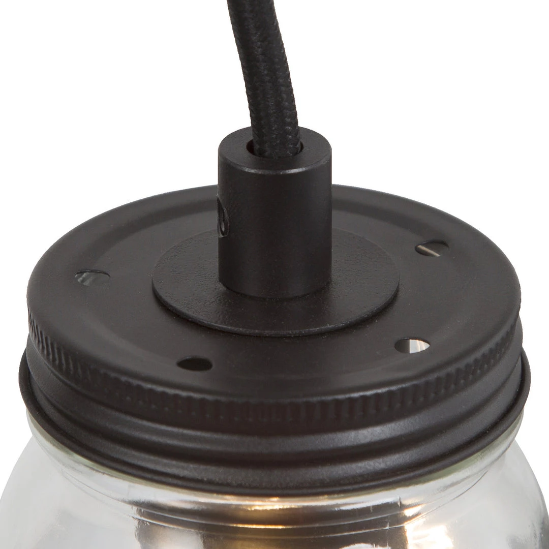 LNC Home- Mason Jar Simple Glass Pendant- 1 Light-Clearance Lighting 8 LNC Home- Mason Jar Simple Glass Pendant- 1 Light-Clearance Lighting