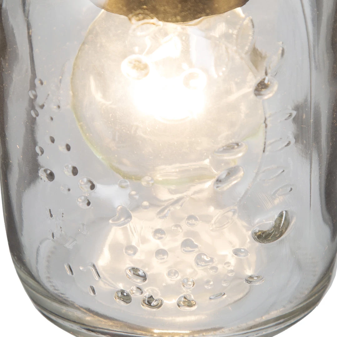 LNC Home- Mason Jar Simple Glass Pendant- 1 Light-Clearance Lighting 9 LNC Home- Mason Jar Simple Glass Pendant- 1 Light-Clearance Lighting